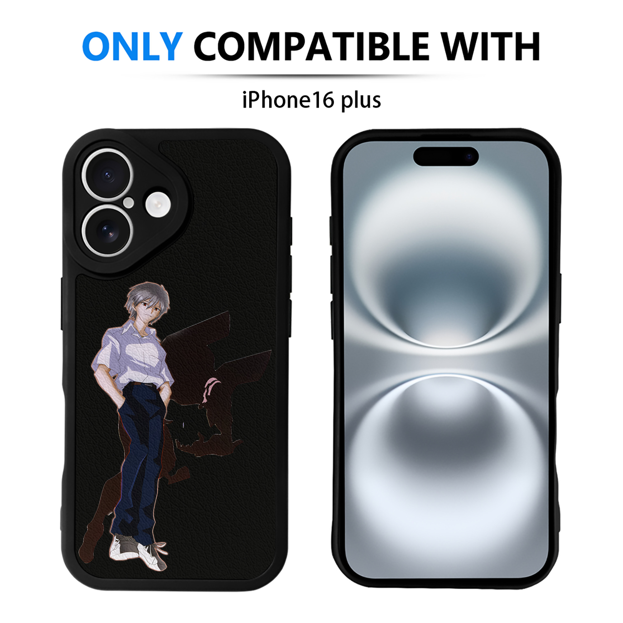 （画像用） EVA 新世紀エヴァンゲリオン 【iPhone 16シリーズ対応】シリコンスマホケース（レザー調） 材質：シリコン